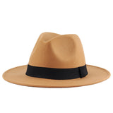 Walter White Fedora Autumn and Winter Men and Women Woolen Hat British Fashion Imitation Wool Felt Cap