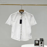 Tommy T Shirts Tommy Men's Embroidery Casual Cotton Short Sleeve Shirt