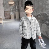 Boy Jacket Boys' Coat Trendy Baby Spring and Autumn Children's Spring Clothes Handsome Jacket