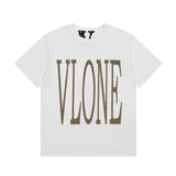 Vlone T Shirt Spring Summer Pattern Pullover Short Sleeve