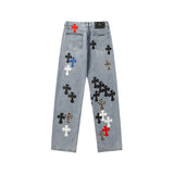 CHH Chrome Hearts Jeans Unisex Casual Loose Jeans