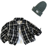 Boy Jacket Coat Spring Boys and Girls Coat Baby Korean Fashion Plaid Top Fashion