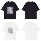 CHH Chrome Heart T Shirts Cross Color Printed Short Sleeve T-Shirt Couple