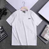 Tommy T Shirts Tommy Chest Embroidered Logo round Neck Short Sleeve T-shirt
