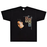 Rock Star T Shirt Zhangguorong Memorial T-shirt Singer Portrait Rock Loose Printed Cotton Short Sleeve