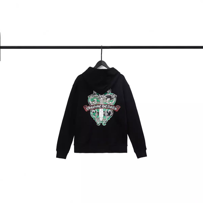 CHH Chrome Heart Hoodie Fall/Winter College Wind Croix Cross Fall/Winter Zip Sweater