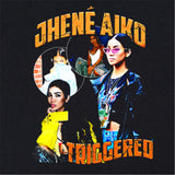 Rock Star T Shirt Rapper Jhene Aiko Personalized Printed T-shirt Short Sleeve Loose Cotton