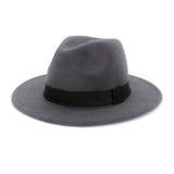 Walter White Fedora Fedora Hat Autumn and Winter Broad-Brimmed Hat Fashion Woolen Hat Men's and Women's Cashmere Felt Cap