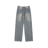 Unisex Jeans Straight Wash Old