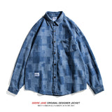 Men Long-Sleeve Shirt Loose Casual Shirt Coat