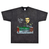 Rock Star T Shirt T-shirt Rock Singer Presley American Street Small Neckline Vintage Short Sleeve