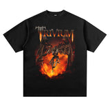 Rock Band T Shirt Printed T-shirt Short Sleeve Loose