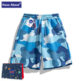 Nasa Shorts Summer Casual Sports Pants Loose