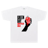 Rock Star T Shirt Green Day Kerplunk T-shirt Green Day Band Loose Short Sleeve
