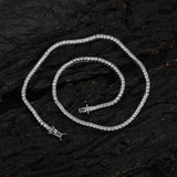 Zircon necklace copper micro-paved zircon single row chain
