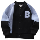 Boy Jacket Boy's Spring Coat Children's Baseball Uniform Middle and Big Children Casual Jacket Top Western Style Fashion