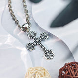 Chrome Heart Necklace Men's and Women's Sterling Silver Vintage