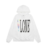 Vlone Hoodie Autumn/Winter Big V Letter Pullover Hooded