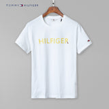 Tommy T Shirts Printed T-shirt Tommy Men's Short Sleeve Cotton round Neck Slim Fit