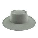 Walter White Fedora Flat Top Hat Fashion Knight Dome Woolen Hat Autumn and Winter Fur Felt Hat