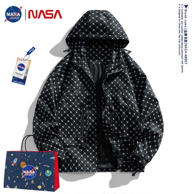 Nasa Jacket Spring Hooded Jacket Spring Student Loose