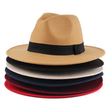 Walter White Fedora Autumn and Winter Men and Women Woolen Hat British Fashion Imitation Wool Felt Cap
