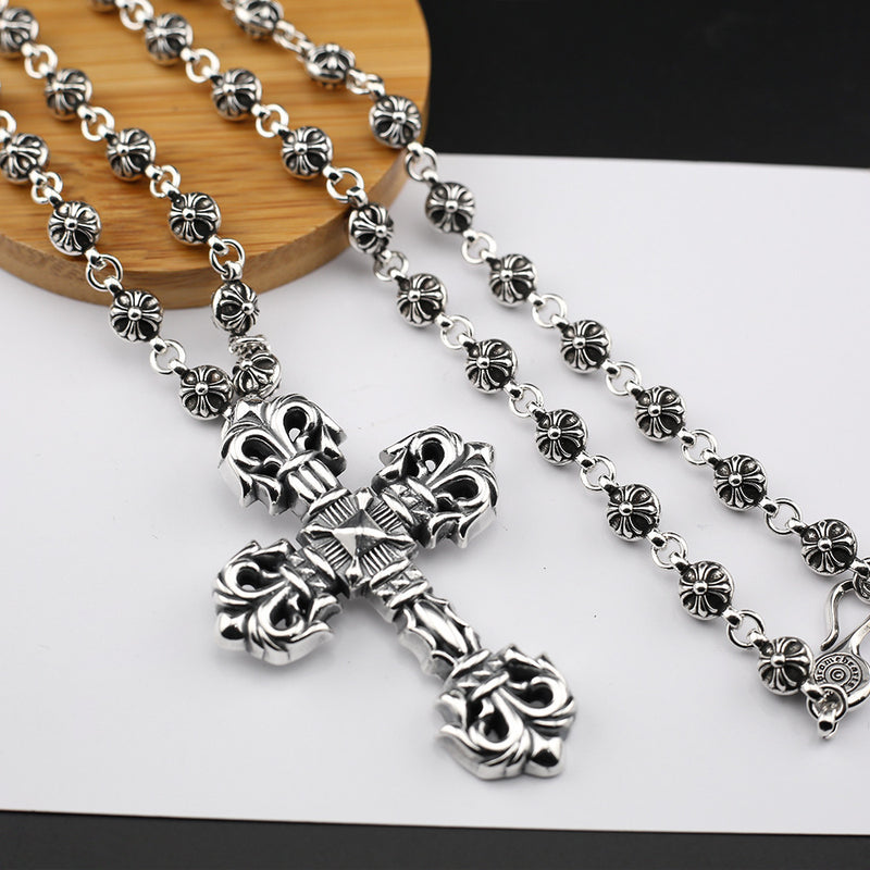Chrome Heart Necklace Cross Necklace