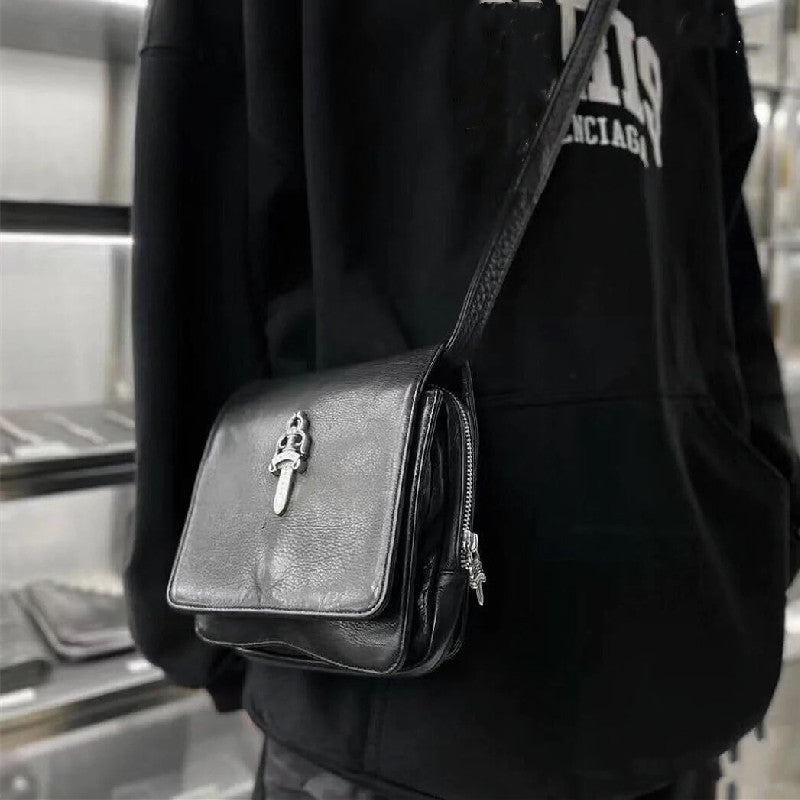 Chh Chrome Heart Leather Bag Sword Cross
