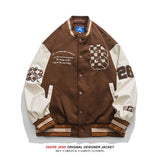 Men Baseball Jacket Spring Baseball Uniform Men Vintage Baggy Casual Jacket Jacket