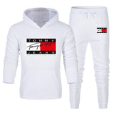 Tommy T Hoodie Casual Sports Suit Sweatpants