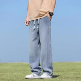 Unisex Jeans Summer Vintage Casual Loose Straight Pants