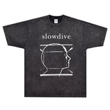 Rock Star T Shirt Slowdive Sugar for the Pill T-shirt Rock Band American Street Loose Printed Short Sleeve