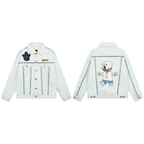 Drew House Jacket Bear Lapel Fleece Fleece Denim Jacket