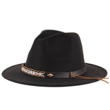 Walter White Fedora Men's and Women's Autumn and Winter Woolen Hat Jazz Top Hat British Fur Felt Hat