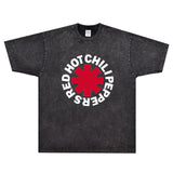 Rock Star T Shirt T-shirt Red Chilli Band Rock American Street Loose Short Sleeve