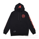 CHH Chrome Heart Hoodie Chrome Hearts Colored Cross Patchwork Sanskrit Graffiti Hooded Sweater
