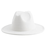 Walter White Fedora Jazz Top Hat Vintage Woolen Hat Embroidered Logo Felt Hat
