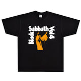 Rock Star T Shirt Black Sabbath Vol 4 T-shirt Rock Band American Loose Printed Short Sleeve