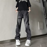 Unisex Jeans Vintage Wide Leg Jeans Straight Pants