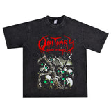 Rock Star T Shirt Obituary Band T-shirt Short Sleeve Loose Fashion Brand