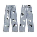 CHH Chrome Hearts Jeans Unisex Casual Loose Jeans