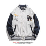 Men's Baseball Jacket Spring Baseball Jacket Men's Vintage Loose Casual