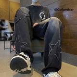 Unisex Jeans Autumn/Winter Retro Straight Loose Wide Leg Pants Casual Pants