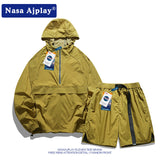 Nasa Tracksuit Clothes Men's Sports Suit Summer Fashion Brand Middle School Student Two-Piece Suit