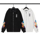 CHH Chrome Heart Hoodie Croix Tires Zip Cardigan Hooded Sweater