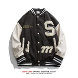 Men's Baseball Jacket Jacket Men's Vintage Cotton-Padded Casual Jacket Winter