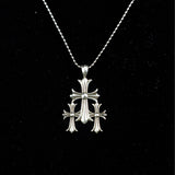 Chrome Heart Necklace Cross Pendant Necklace