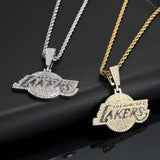 NBA Team Pendants Lakers Team Pendant Hip Hop Necklace