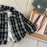 Boy Jacket Coat Spring Boys and Girls Coat Baby Korean Fashion Plaid Top Fashion