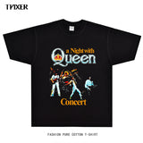 Rock Star T Shirt Queen a Nightwith Concert Queen Band T-shirt Rock American Vintage Short Sleeve